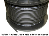 Contour Premium Quad Microphone Cable - 100M Roll