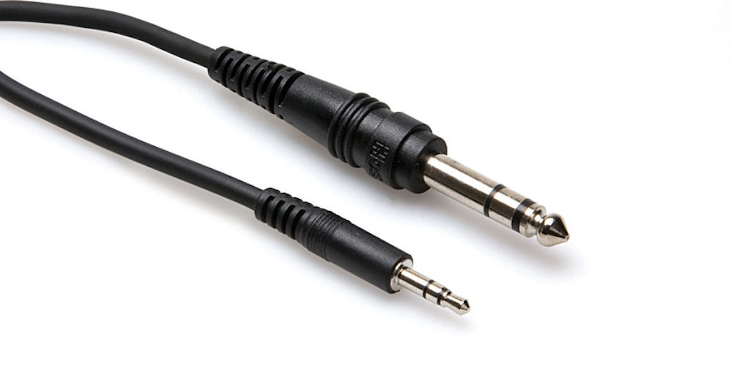 3.5 mm to Stereo 1/4" Male Cable - 25 ft