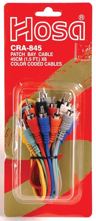 Hosa CRA-845 RCA Patch Cables (1.5ft)