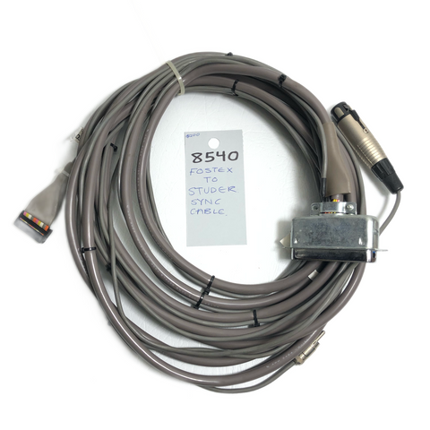 Fostex 8540 to studer sync cable