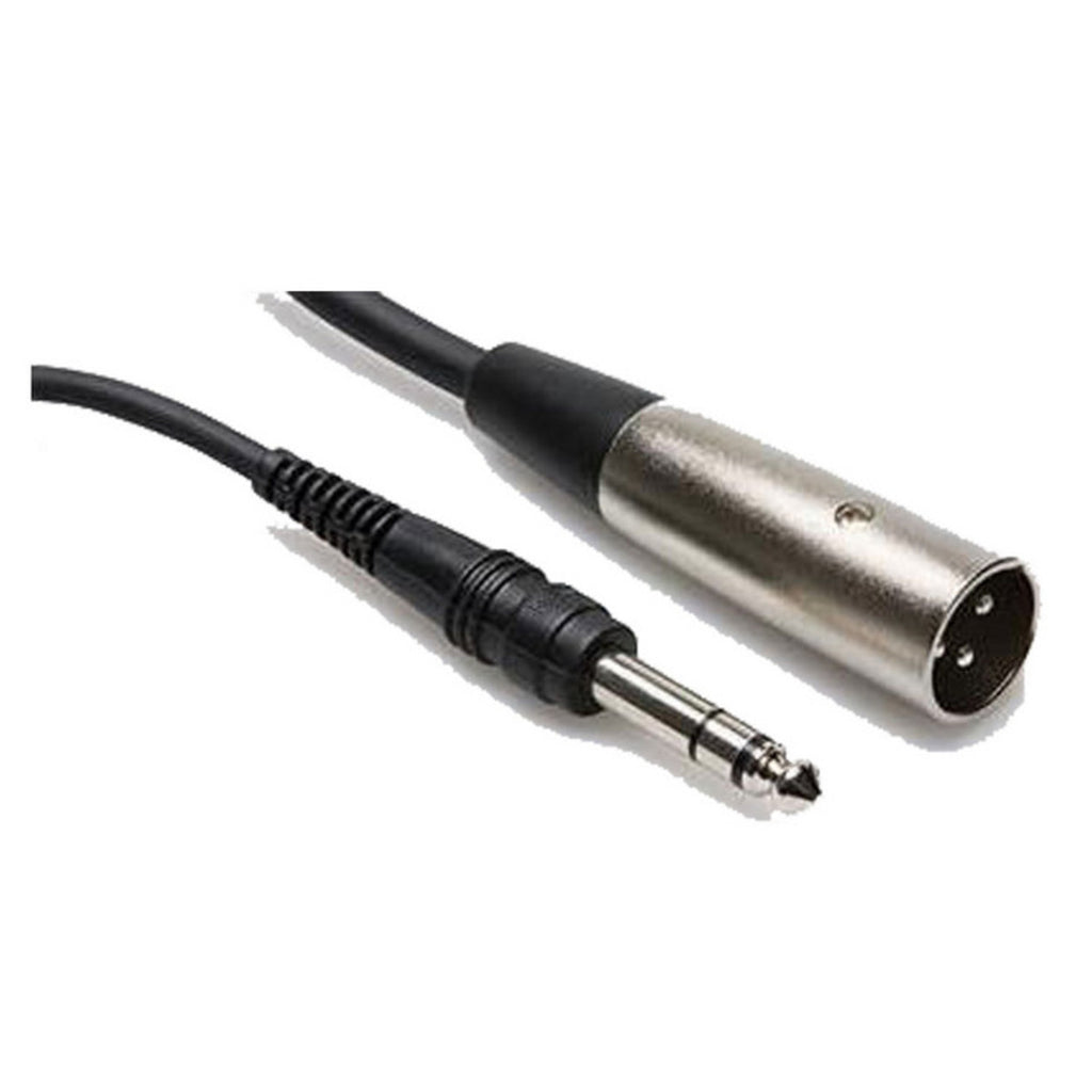 Hosa XVM-115M Right-Angle 3.5 mm TRS to XLR3M Microphone Cable, 15 ft