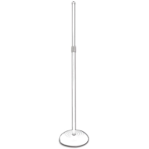 On-Stage Stands MS7201QTRW Quarter-Turn Round Base Mic Stand (White)
