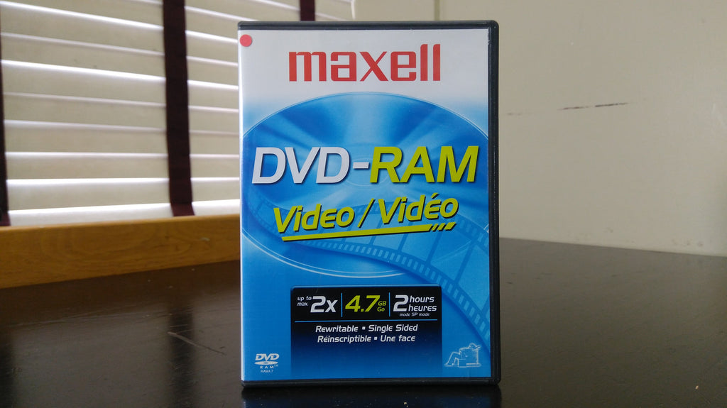 Maxell DVD-RAM 4.7 GB Video 2x Rewritable Disc with DVD Case