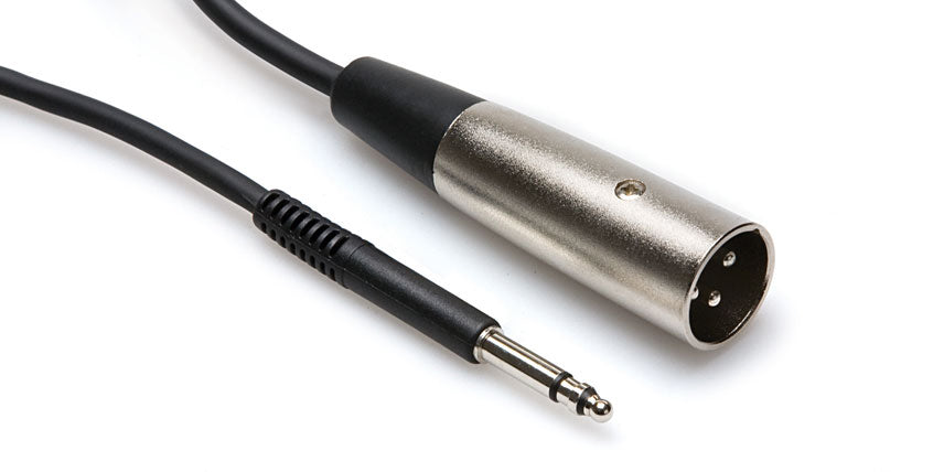 Hosa TTX-103M Interconnect Cable, TT TRS to XLR3M, 3ft