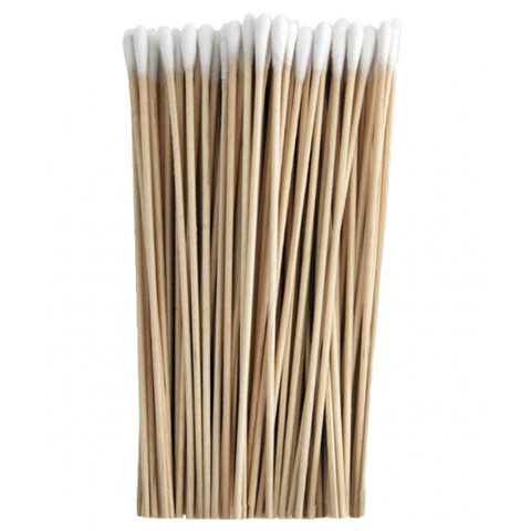 Wood handle cotton tipped swabs (100 pcs)