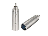 XLR F/M to RCA Male Adapter
