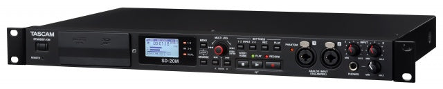 Tascam SD-20M Solid State Recorder with Mic Inputs – Teletechproaudio