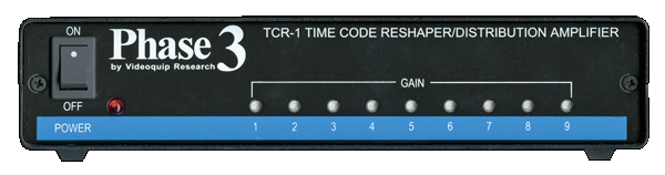 Phase 3 TCM-1 SMPTE Time Code Reshaper/Distribution Amplifier